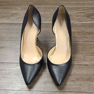 Merona black heels size 8